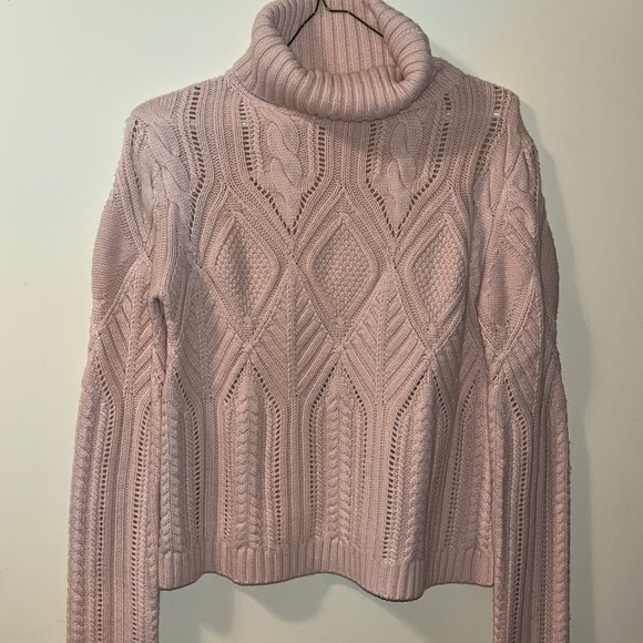 Magaschoni Sweaters - Thick chunky Cashmere BLUSH Magaschoni Turtle neck sweater size small
